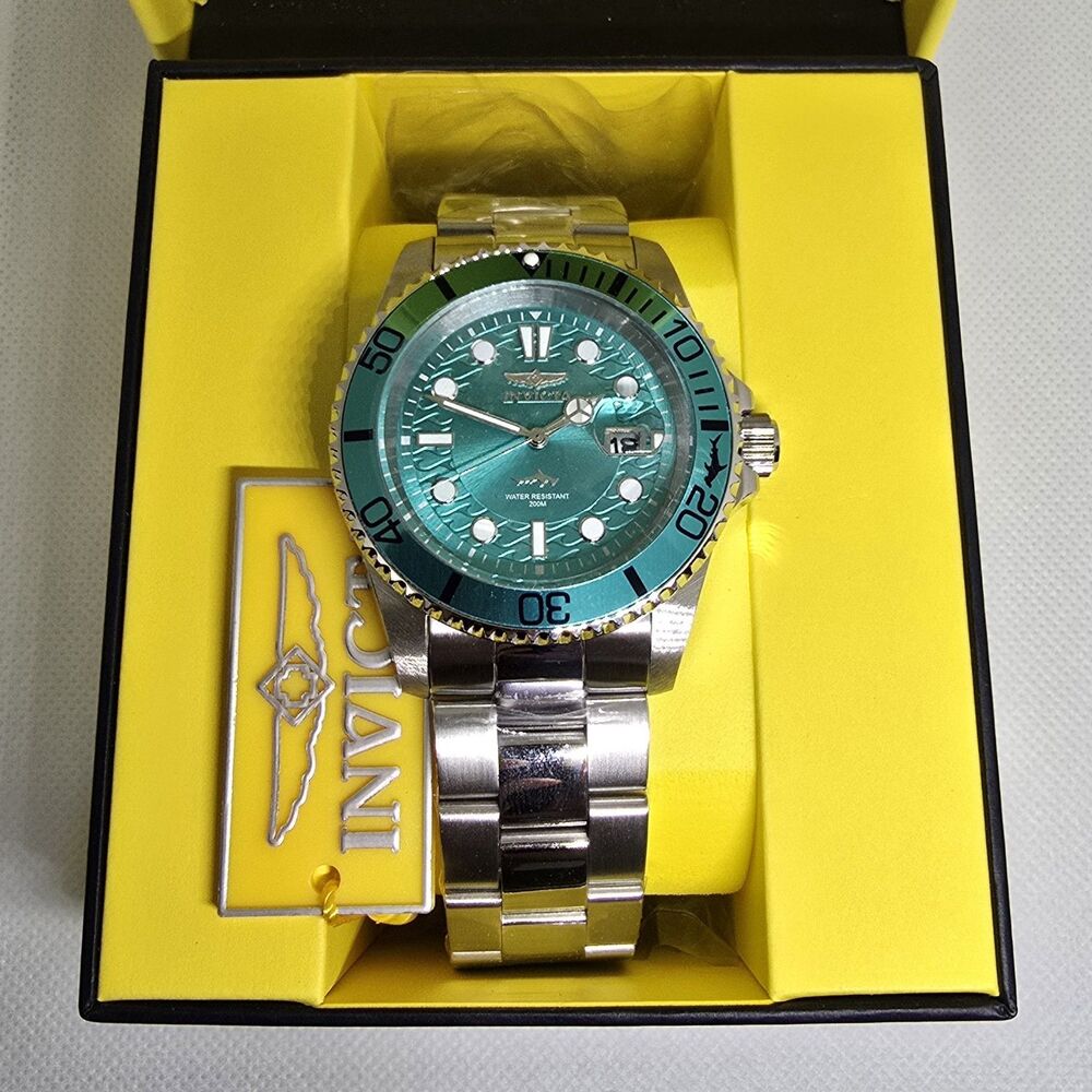 Invicta Pro Diver Isobar Men's Watch 42mm Teal Blue Dial Bezel Silver Tone 50822
